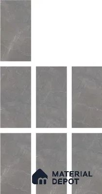 Marble Floor & Wall Tile TL 05620 Grey Armel 4 ft x 2 ft Matte Finish Vitrified Tile - 9 mm