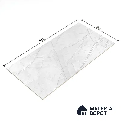 Marble Floor & Wall Tile TL 05618 B Bianco Avila 4 ft x 2 ft Matte Finish Vitrified Tile - 9 mm