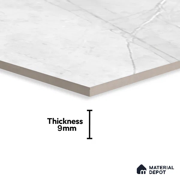 Marble Floor & Wall Tile TL 05618 B Bianco Avila 4 ft x 2 ft Matte Finish Vitrified Tile - 9 mm