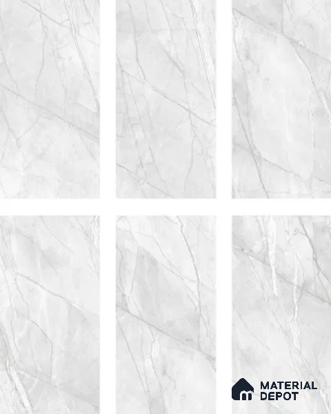 Marble Floor & Wall Tile TL 05618 B Bianco Avila 4 ft x 2 ft Matte Finish Vitrified Tile - 9 mm