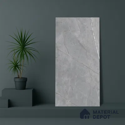 Marble Floor & Wall Tile TL 05618 Grey Avila 4 ft x 2 ft Matte Finish Vitrified Tile - 9 mm