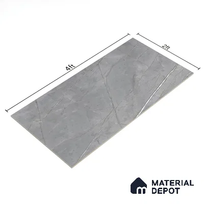 Marble Floor & Wall Tile TL 05618 Grey Avila 4 ft x 2 ft Matte Finish Vitrified Tile - 9 mm
