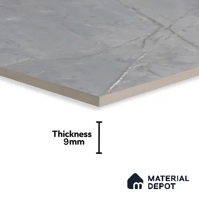 Marble Floor & Wall Tile TL 05618 Grey Avila 4 ft x 2 ft Matte Finish Vitrified Tile - 9 mm