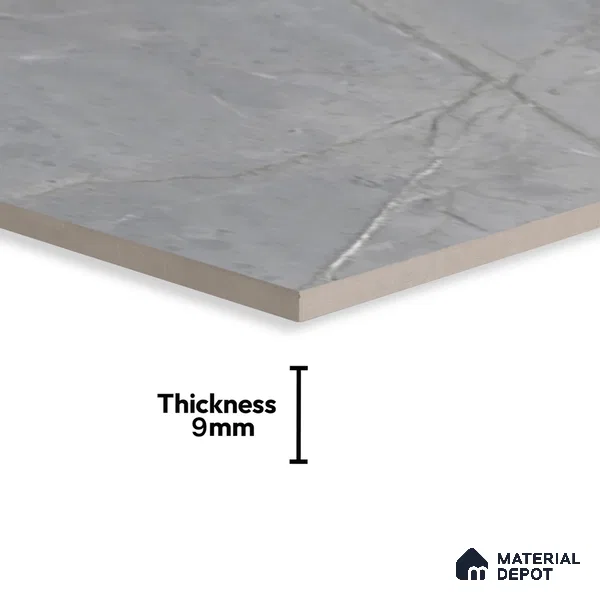Marble Floor & Wall Tile TL 05618 Grey Avila 4 ft x 2 ft Matte Finish Vitrified Tile - 9 mm