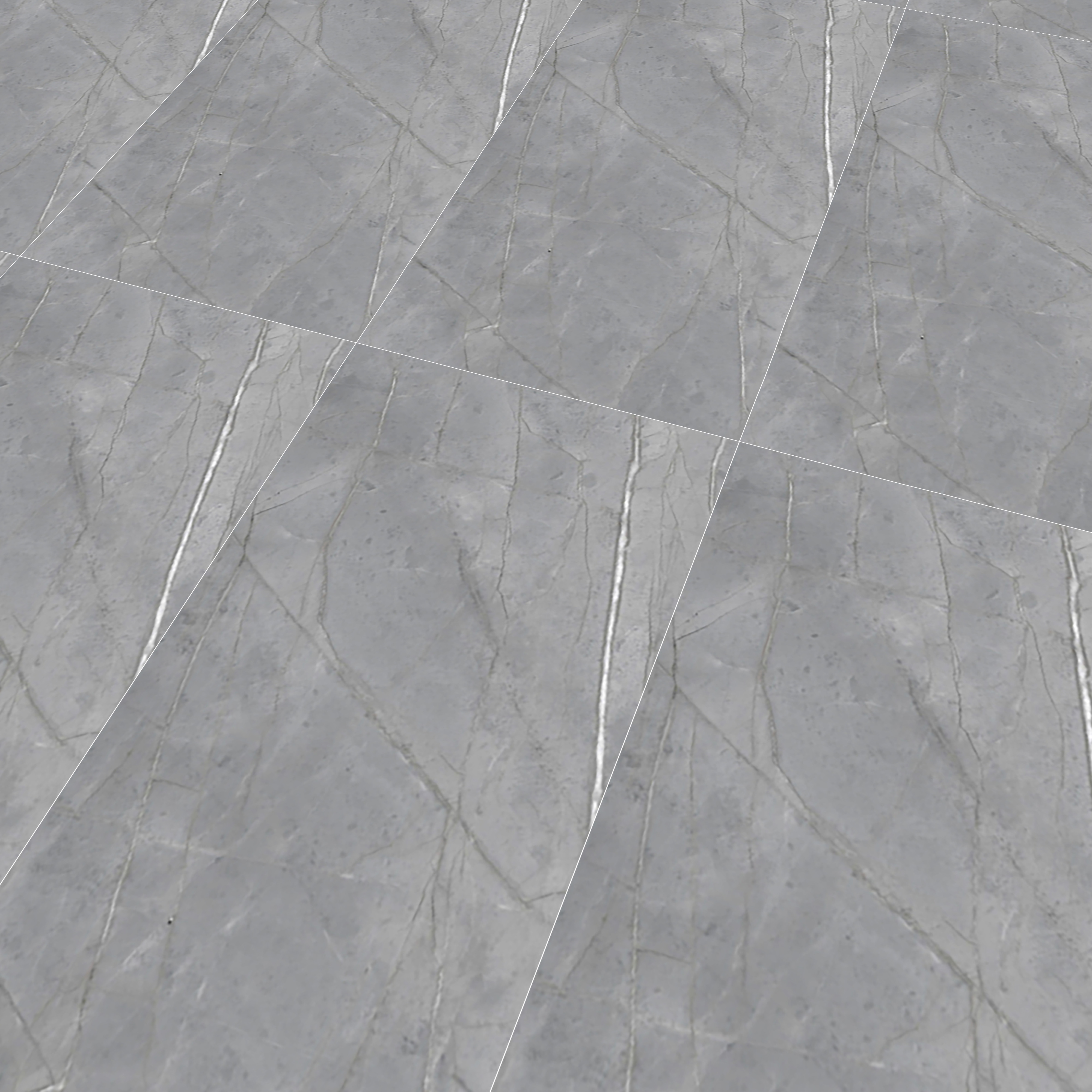 Marble Floor & Wall Tile TL 05618 Grey Avila 4 ft x 2 ft Matte Finish Vitrified Tile - 9 mm