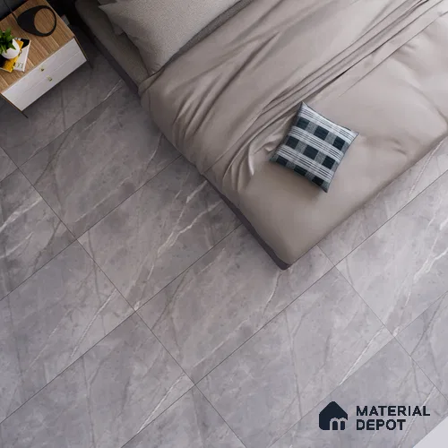 Marble Floor & Wall Tile TL 05618 Grey Avila 4 ft x 2 ft Matte Finish Vitrified Tile - 9 mm
