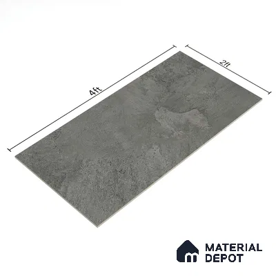 Cement Look Floor Tile TL 06635 Alivar Grey 4 ft x 2 ft Vitrified Matte Finish - 9 mm | (Random 5) | Suitable for Living Room, Bedroom, Bathroom, Kitchen, Office, Elevation & Dining (Sample)