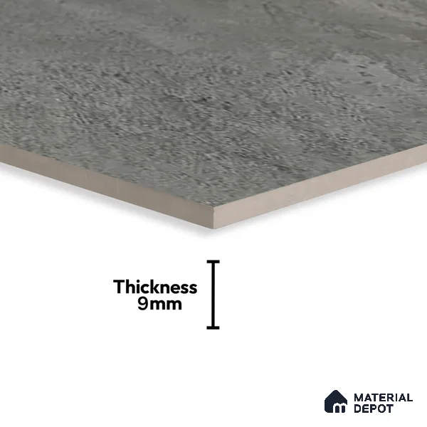 Cement Look Floor Tile TL 06635 Alivar Grey 4 ft x 2 ft Vitrified Matte Finish - 9 mm | (Random 5) | Suitable for Living Room, Bedroom, Bathroom, Kitchen, Office, Elevation & Dining (Sample)