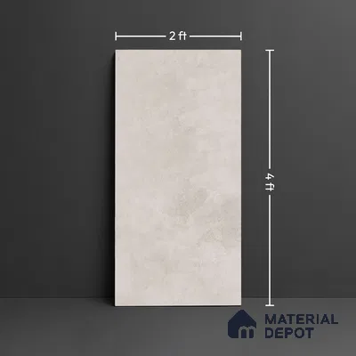 Cement Wall & Floor Tile TL 06401 B Jupiter Pearl 4 ft x 2 ft Vitrified Matte Finish - 9 mm | Suitable for Living Room, Bedroom & Bathroom (Sample)