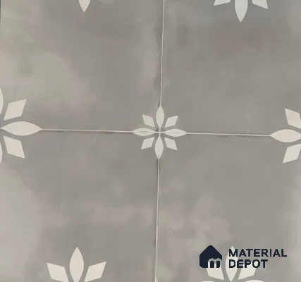 TL 05822 Grey Corus 600x600 mm Matte Finish Vitrified Wall & Floor Tile - 9 mm | Please Expect a Slight Variation of Pattern (Sample)