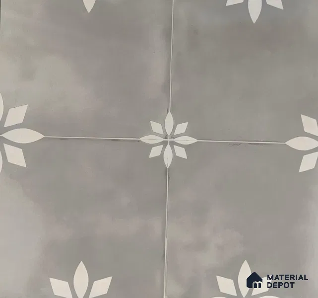 TL 05822 Grey Corus 600x600 mm Matte Finish Vitrified Wall & Floor Tile - 9 mm | Please Expect a Slight Variation of Pattern (Sample)