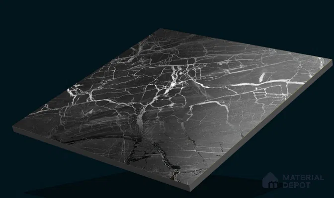 TL 02264 Davys Grey 2 ft x 2 ft Matte Finish Carving Vitrified Floor & Wall Tile - 9.5 mm