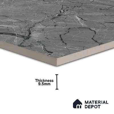 TL 02264 Davys Grey 2 ft x 2 ft Matte Finish Carving Vitrified Floor & Wall Tile - 9.5 mm