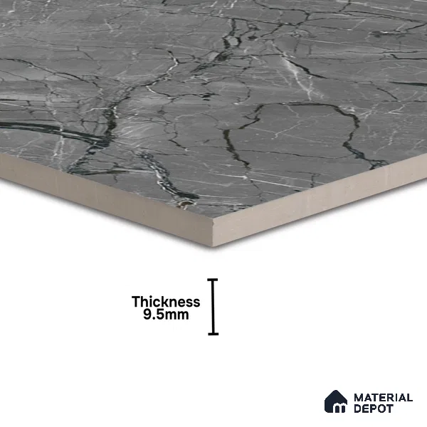 TL 02264 Davys Grey 2 ft x 2 ft Matte Finish Carving Vitrified Floor & Wall Tile - 9.5 mm