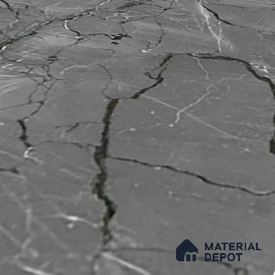 TL 02264 Davys Grey 2 ft x 2 ft Matte Finish Carving Vitrified Floor & Wall Tile - 9.5 mm