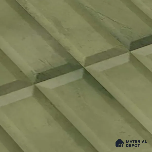 Faux Subway Wall Tile TL 06362 B Green Blend 1 ft x 1 ft Ceramic Matte Finish Tile - 9 mm | Suitable For Kitchen, Bathroom Walls and Backsplashes | Please Expect a Slight Variation of Pattern