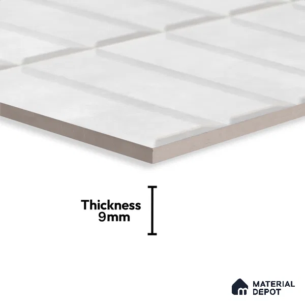 Faux Subway Wall Tile TL 06362 F Aque Hue 1 ft x 1 ft Ceramic Matte Finish Tile - 9 mm | Suitable For Kitchen, Bathroom Walls and Backsplashes | Please Expect a Slight Variation of Pattern