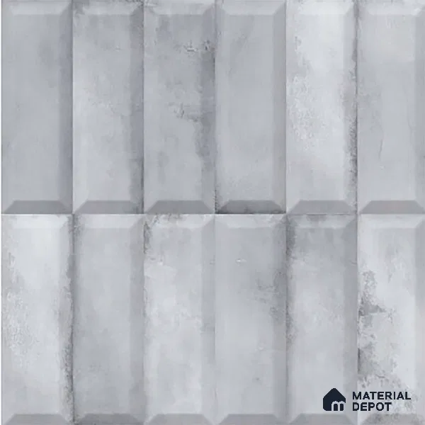Faux Subway Wall Tile TL 06362 Polished Gris 1 ft x 1 ft Ceramic Matte Finish Tile - 9 mm | Suitable For Kitchen, Bathroom Walls and Backsplashes | Please Expect a Slight Variation of Pattern