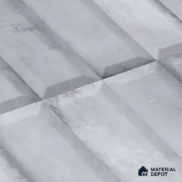 Faux Subway Wall Tile TL 06362 Polished Gris 1 ft x 1 ft Ceramic Matte Finish Tile - 9 mm | Suitable For Kitchen, Bathroom Walls and Backsplashes | Please Expect a Slight Variation of Pattern
