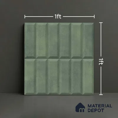 Faux Subway Wall Tile TL 06362 H Classic Charm 1 ft x 1 ft Ceramic Matte Finish Tile - 9 mm | Suitable For Kitchen, Bathroom Walls and Backsplashes | Please Expect a Slight Variation of Pattern