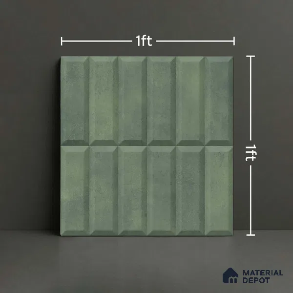 Faux Subway Wall Tile TL 06362 H Classic Charm 1 ft x 1 ft Ceramic Matte Finish Tile - 9 mm | Suitable For Kitchen, Bathroom Walls and Backsplashes | Please Expect a Slight Variation of Pattern