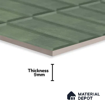 Faux Subway Wall Tile TL 06362 H Classic Charm 1 ft x 1 ft Ceramic Matte Finish Tile - 9 mm | Suitable For Kitchen, Bathroom Walls and Backsplashes | Please Expect a Slight Variation of Pattern