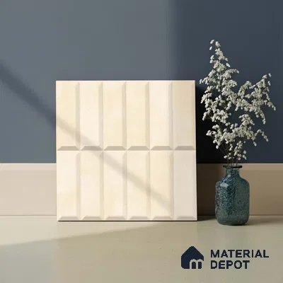 Faux Subway Wall Tile TL 06362 I Brown Hue 1 ft x 1 ft Ceramic Matte Finish Tile - 9 mm | Suitable For Kitchen, Bathroom Walls and Backsplashes | Please Expect a Slight Variation of Pattern