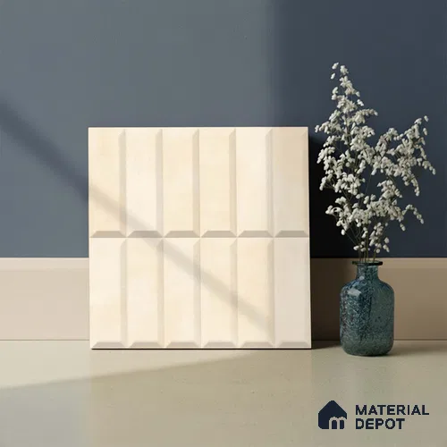 Faux Subway Wall Tile TL 06362 I Brown Hue 1 ft x 1 ft Ceramic Matte Finish Tile - 9 mm | Suitable For Kitchen, Bathroom Walls and Backsplashes | Please Expect a Slight Variation of Pattern