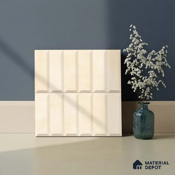 Faux Subway Wall Tile TL 06362 I Brown Hue 1 ft x 1 ft Ceramic Matte Finish Tile - 9 mm | Suitable For Kitchen, Bathroom Walls and Backsplashes | Please Expect a Slight Variation of Pattern