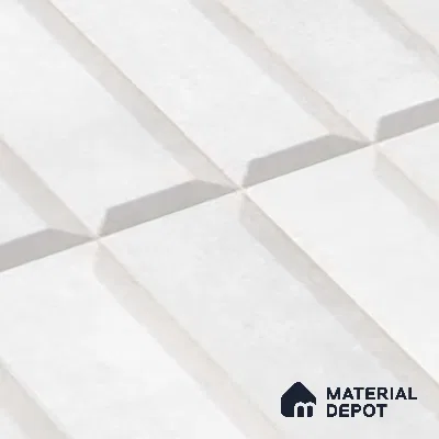 Faux Subway Wall Tile TL 06362 J Radiant Crezo 1 ft x 1 ft Ceramic Matte Finish Tile - 9 mm | Suitable For Kitchen, Bathroom Walls and Backsplashes | Please Expect a Slight Variation of Pattern