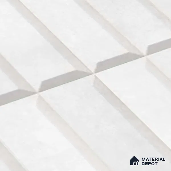 Faux Subway Wall Tile TL 06362 J Radiant Crezo 1 ft x 1 ft Ceramic Matte Finish Tile - 9 mm | Suitable For Kitchen, Bathroom Walls and Backsplashes | Please Expect a Slight Variation of Pattern