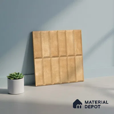 Faux Subway Wall Tile TL 06362 M Brown Charm 1 ft x 1 ft Ceramic Matte Finish Tile - 9 mm | Suitable For Kitchen, Bathroom Walls and Backsplashes | Please Expect a Slight Variation of Pattern