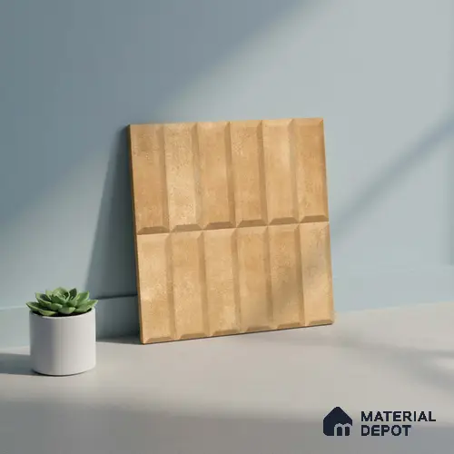 Faux Subway Wall Tile TL 06362 M Brown Charm 1 ft x 1 ft Ceramic Matte Finish Tile - 9 mm | Suitable For Kitchen, Bathroom Walls and Backsplashes | Please Expect a Slight Variation of Pattern