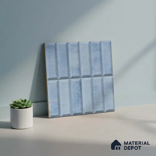 Faux Subway Wall Tile TL 06362 N Lustrous Crezo 1 ft x 1 ft Ceramic Matte Finish Tile - 9 mm | Suitable For Kitchen, Bathroom Walls and Backsplashes | Please Expect a Slight Variation of Pattern