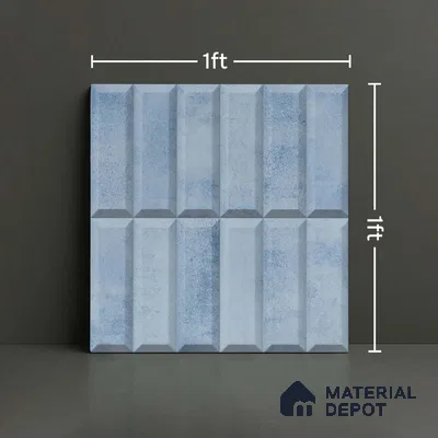 Faux Subway Wall Tile TL 06362 N Lustrous Crezo 1 ft x 1 ft Ceramic Matte Finish Tile - 9 mm | Suitable For Kitchen, Bathroom Walls and Backsplashes | Please Expect a Slight Variation of Pattern