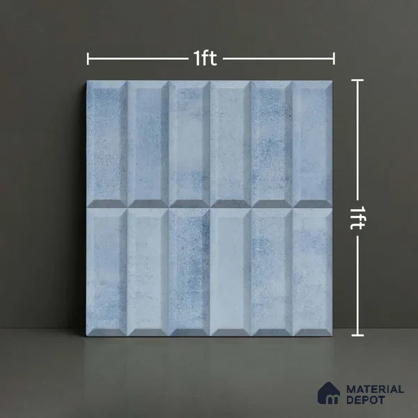 Faux Subway Wall Tile TL 06362 N Lustrous Crezo 1 ft x 1 ft Ceramic Matte Finish Tile - 9 mm | Suitable For Kitchen, Bathroom Walls and Backsplashes | Please Expect a Slight Variation of Pattern