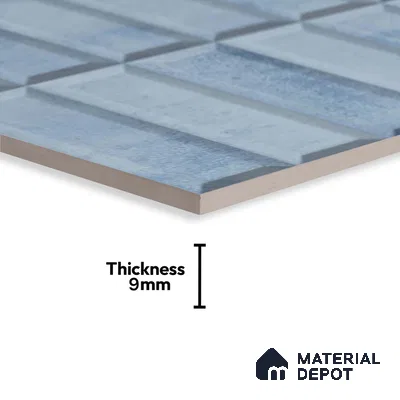 Faux Subway Wall Tile TL 06362 N Lustrous Crezo 1 ft x 1 ft Ceramic Matte Finish Tile - 9 mm | Suitable For Kitchen, Bathroom Walls and Backsplashes | Please Expect a Slight Variation of Pattern