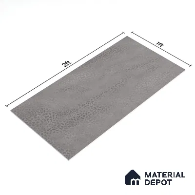 Patterned Wall Tile TL 06515 B  SR GL 8080 Dark 24 inch x 12 inch Ceramic Glossy Finish - 8 mm | Suitable for Accent / Feature Walls, Bathroom, Kitchen Wall & Backsplashes | Please Expect a Slight Variation of Pattern