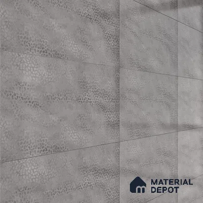 Patterned Wall Tile TL 06515 B  SR GL 8080 Dark 24 inch x 12 inch Ceramic Glossy Finish - 8 mm | Suitable for Accent / Feature Walls, Bathroom, Kitchen Wall & Backsplashes | Please Expect a Slight Variation of Pattern