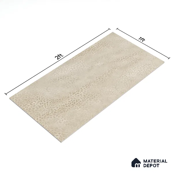 Patterned Wall Tile TL 06515 D  SR GL 8084 Dark 24 inch x 12 inch Ceramic Glossy Finish - 8 mm | Suitable for Accent / Feature Walls, Bathroom, Kitchen Wall & Backsplashes | Please Expect a Slight Variation of Pattern (Sample)