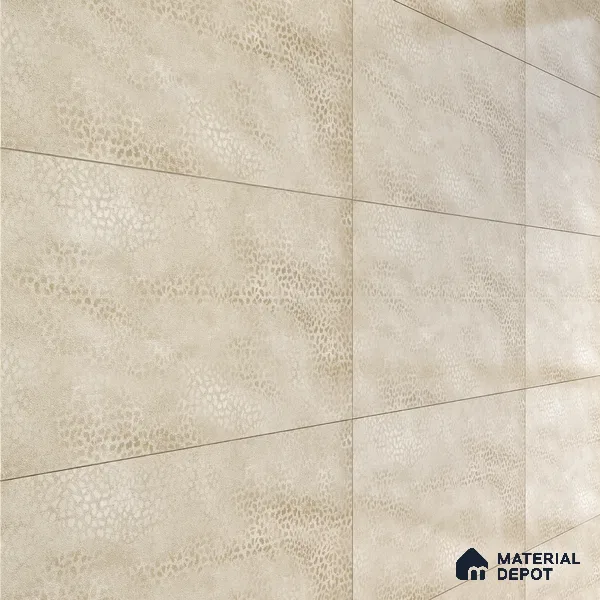 Patterned Wall Tile TL 06515 D  SR GL 8084 Dark 24 inch x 12 inch Ceramic Glossy Finish - 8 mm | Suitable for Accent / Feature Walls, Bathroom, Kitchen Wall & Backsplashes | Please Expect a Slight Variation of Pattern (Sample)