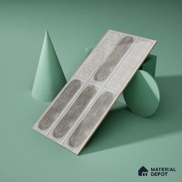 Faux Subway Wall Tile TL 06515 E  SR GL 8086 Highlighter 24 inch x 12 inch Ceramic Glossy Finish - 8 mm | Suitable for Accent / Feature Walls, Bathroom, Kitchen Wall & Backsplashes | Please Expect a Slight Variation of Pattern (Sample)