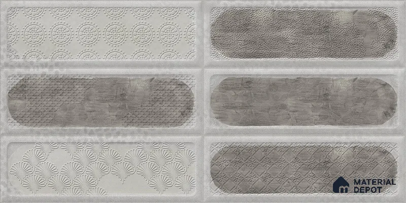 Faux Subway Wall Tile TL 06515 E  SR GL 8086 Highlighter 24 inch x 12 inch Ceramic Glossy Finish - 8 mm | Suitable for Accent / Feature Walls, Bathroom, Kitchen Wall & Backsplashes | Please Expect a Slight Variation of Pattern (Sample)