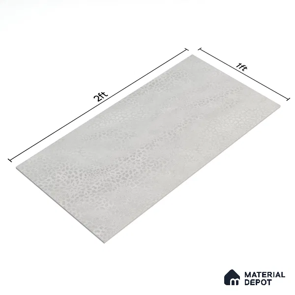 Patterned Wall Tile TL 06515 F SR GL 8086 Dark 24 inch x 12 inch Ceramic Glossy Finish - 8 mm | Suitable for Accent / Feature Walls, Bathroom, Kitchen Wall & Backsplashes | Please Expect a Slight Variation of Pattern