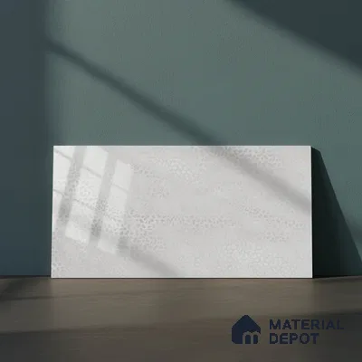 Patterned Wall Tile TL 06515 F  SR GL 8086 Dark 24 inch x 12 inch Ceramic Glossy Finish - 8 mm | Suitable for Accent / Feature Walls, Bathroom, Kitchen Wall & Backsplashes | Please Expect a Slight Variation of Pattern