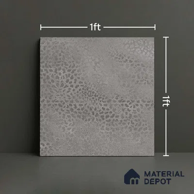 Patterned Floor Tile TL 06515 G   12 inch x 12 inch Ceramic Matte Finish - 8 mm | Suitable for Bathroom | Please Expect a Slight Variation of Pattern (Sample)
