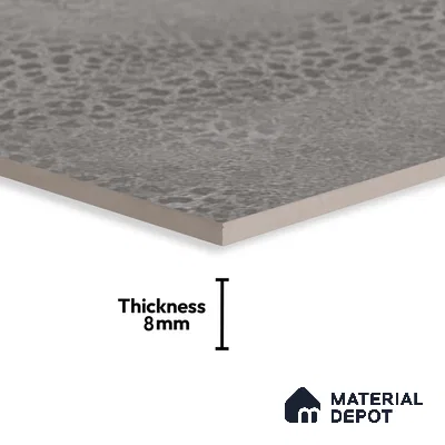 Patterned Floor Tile TL 06515 G   12 inch x 12 inch Ceramic Matte Finish - 8 mm | Suitable for Bathroom | Please Expect a Slight Variation of Pattern (Sample)