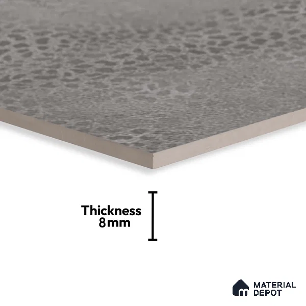 Patterned Floor Tile TL 06515 G   12 inch x 12 inch Ceramic Matte Finish - 8 mm | Suitable for Bathroom | Please Expect a Slight Variation of Pattern (Sample)