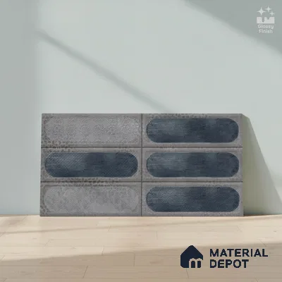 Faux Subway Wall Tile TL 06515  SR GL 8080 Highlighter 24 inch x 12 inch Ceramic Glossy Finish - 8 mm | Suitable for Accent / Feature Walls, Bathroom, Kitchen Wall & Backsplashes | Please Expect a Slight Variation of Pattern