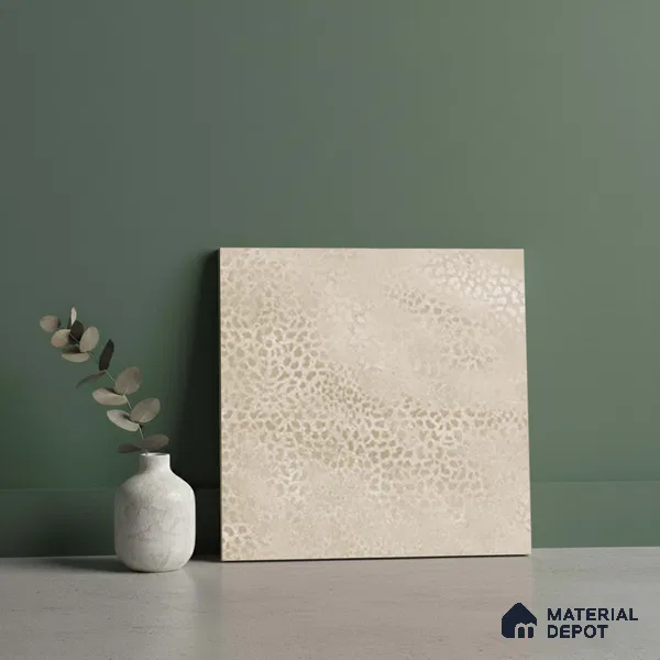 Patterned Floor Tile TL 06515 H   12 inch x 12 inch Ceramic Matte Finish - 8 mm | Suitable for Bathroom | Please Expect a Slight Variation of Pattern (Sample)